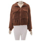 Cargo Long Sleeve Woolen Jacket