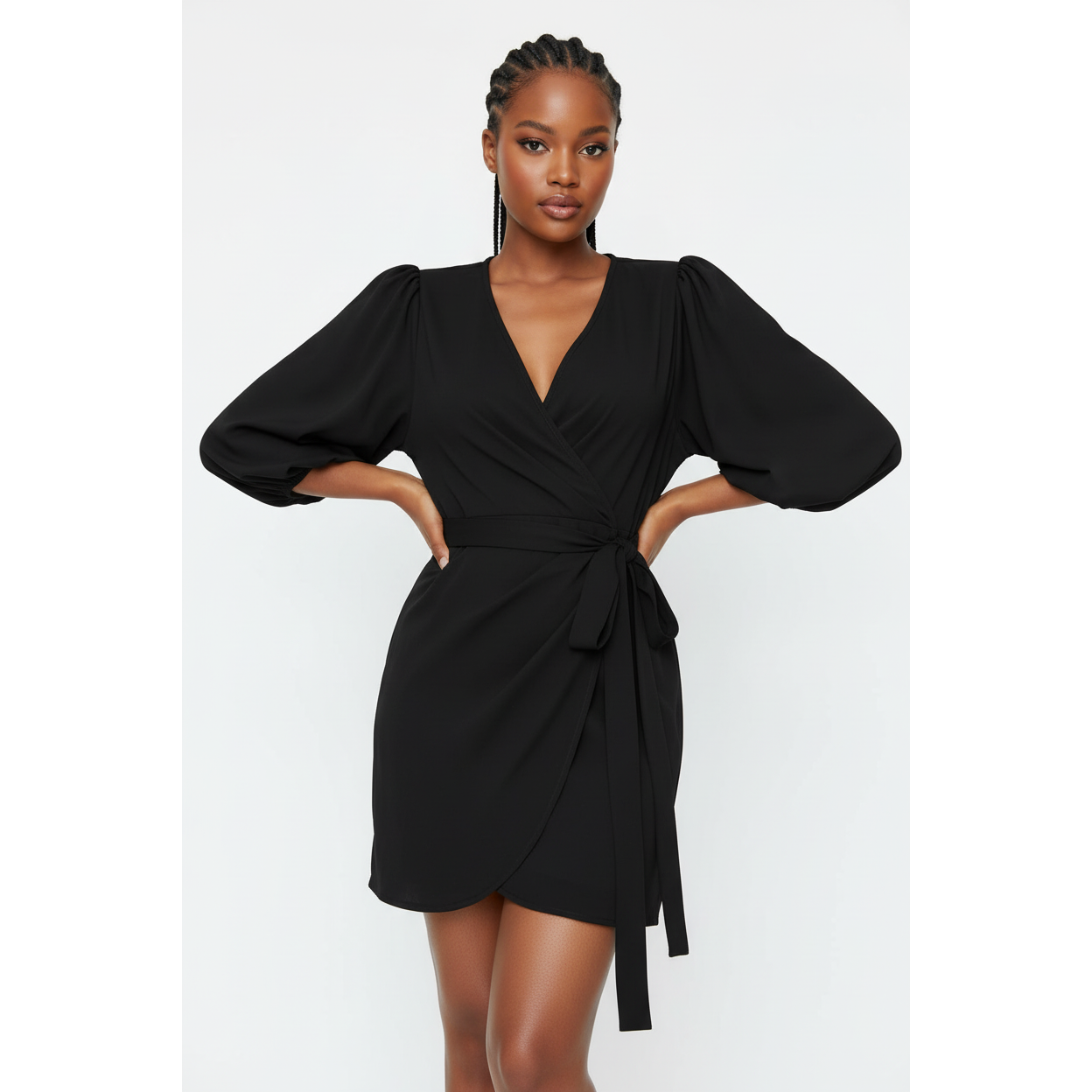 Wrapped Around Mini Dress