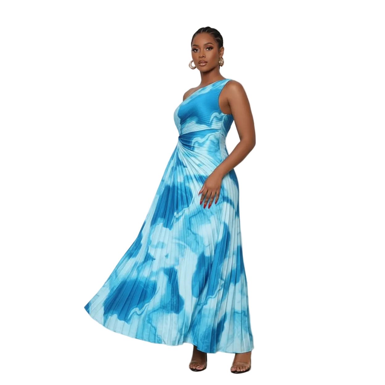 Off Shoulder Hollow Out Long Dress
