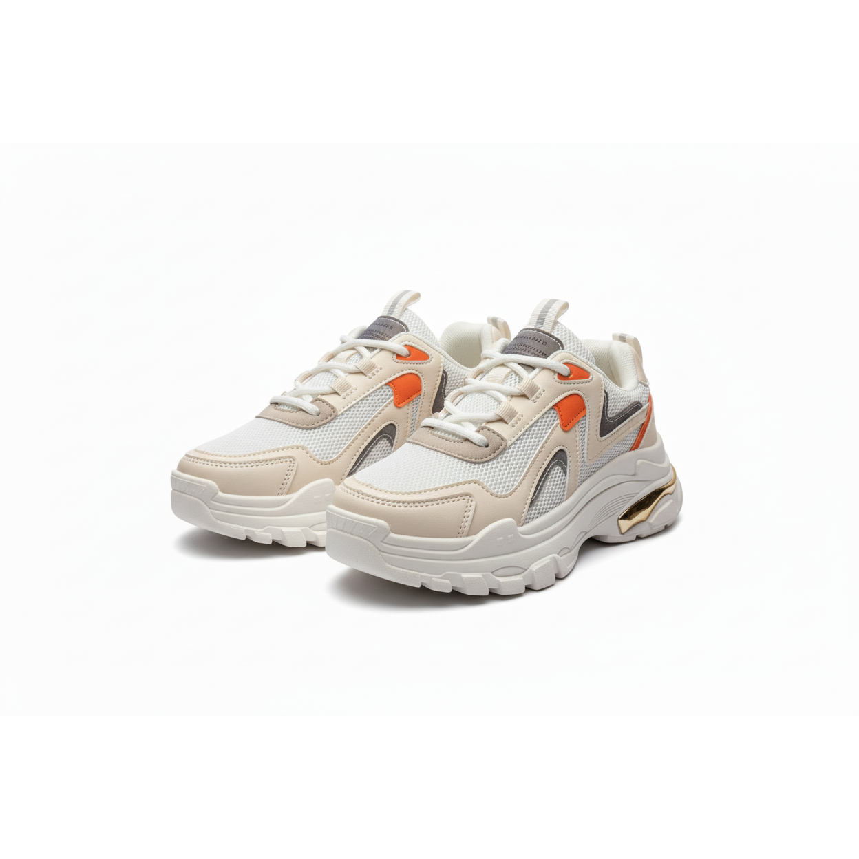 Thick Sole Lace-Up Sneakers