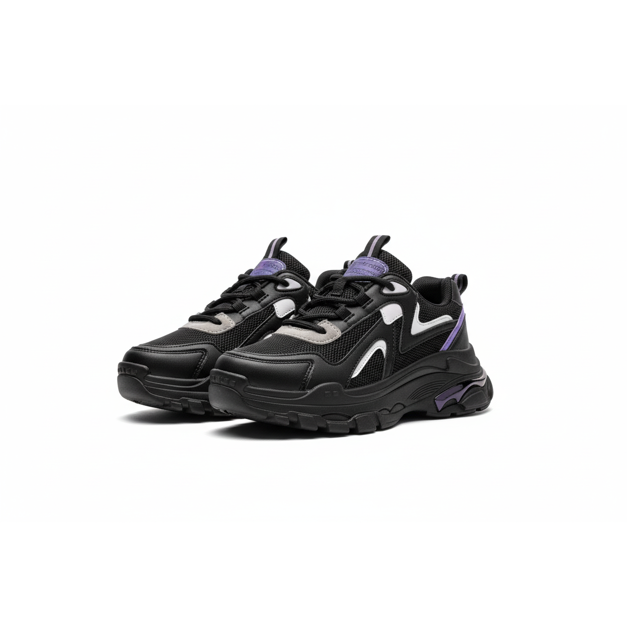 Thick Sole Lace-Up Sneakers