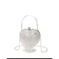 Rhinestone Love Clutch Handbag