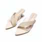 Cross Belts Short Thin Heel Sandals