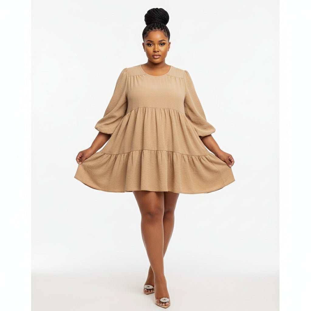 Sexy V-Neck Mini Dress