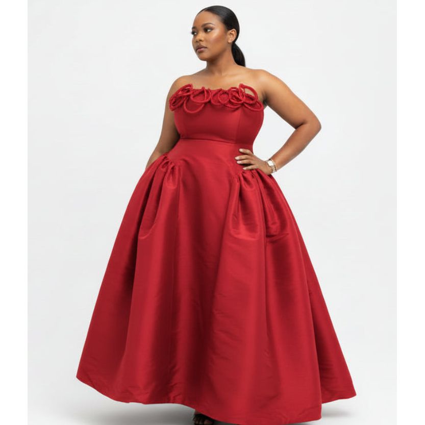 Women's Midi Puffball Dress