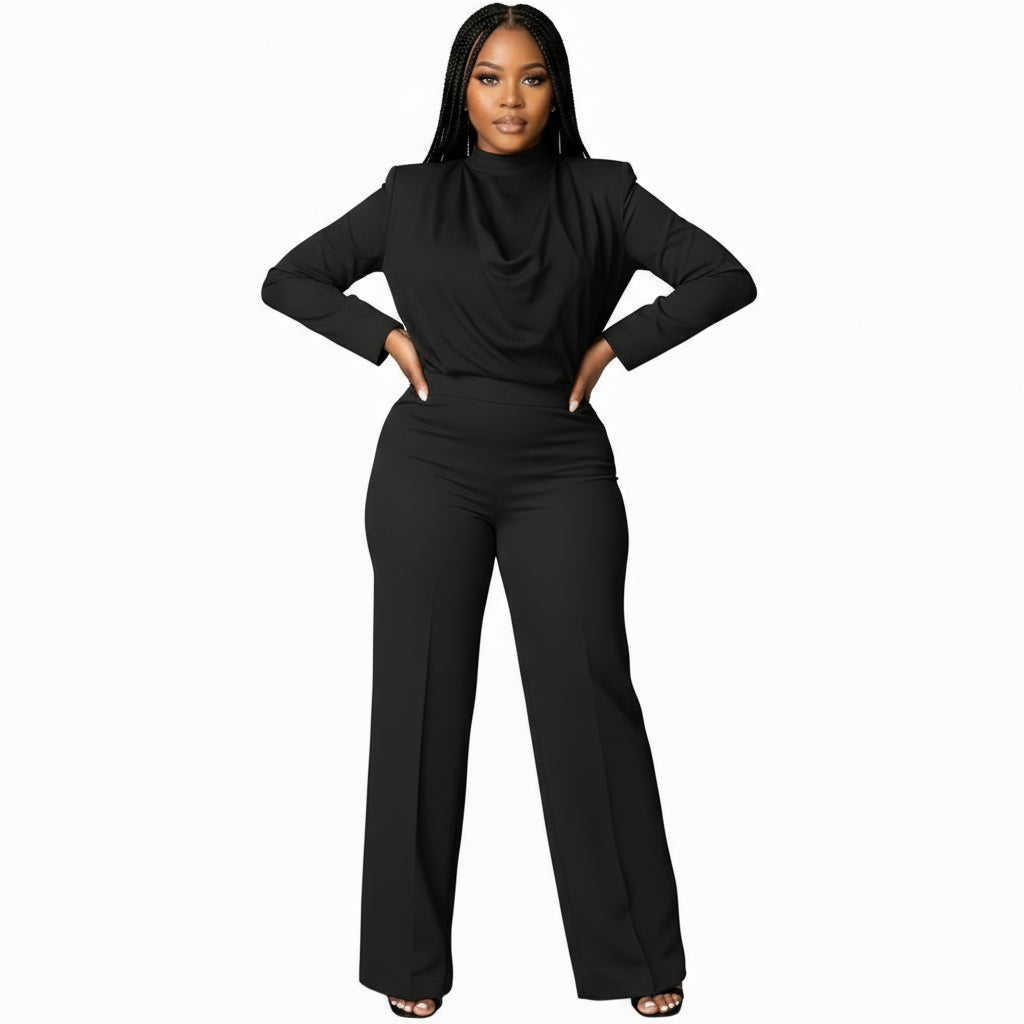 Turtleneck Long Sleeve and Pant Set