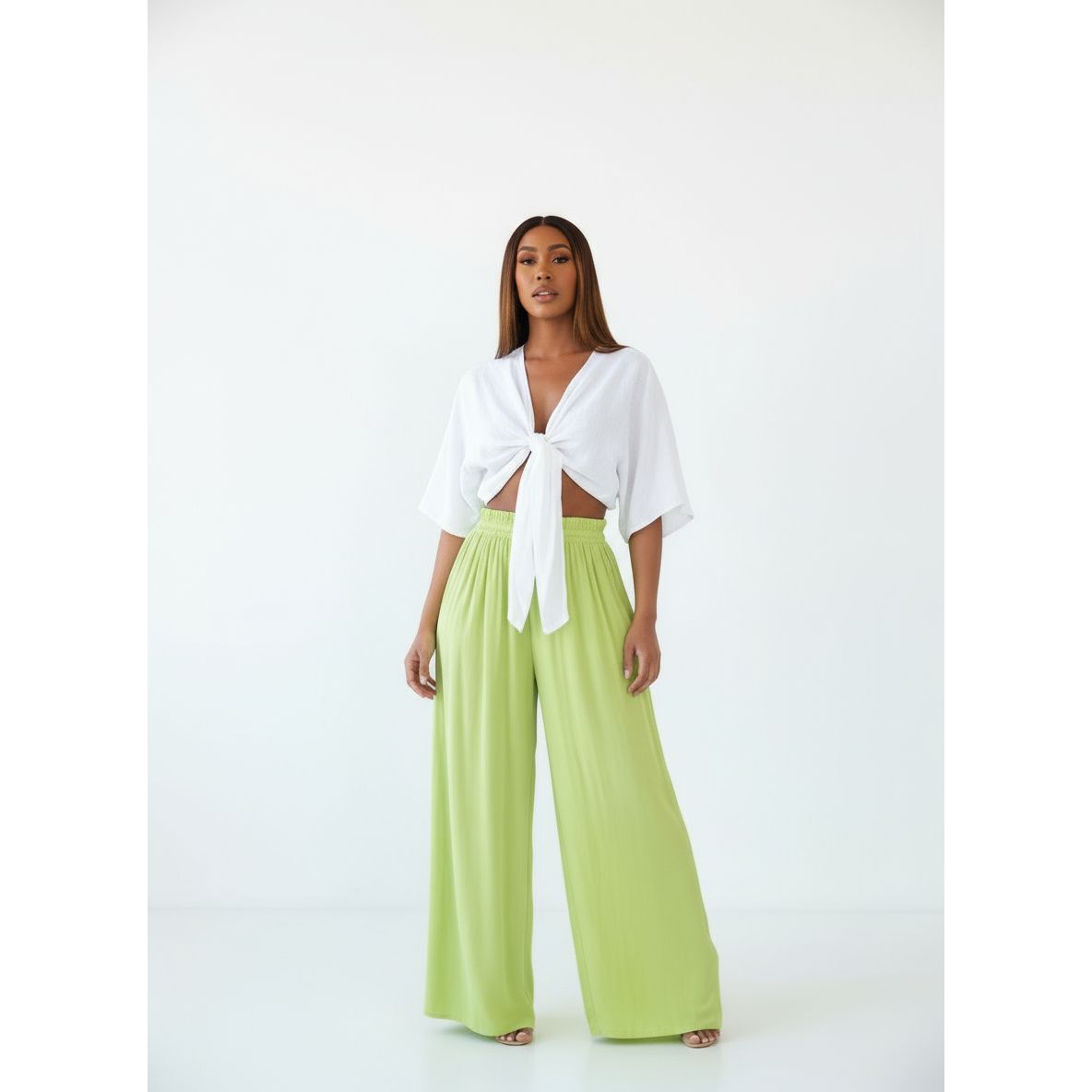 Loose Pleated High Waisted Pant