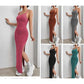 Side Slit Sexy Sleeveless Dress