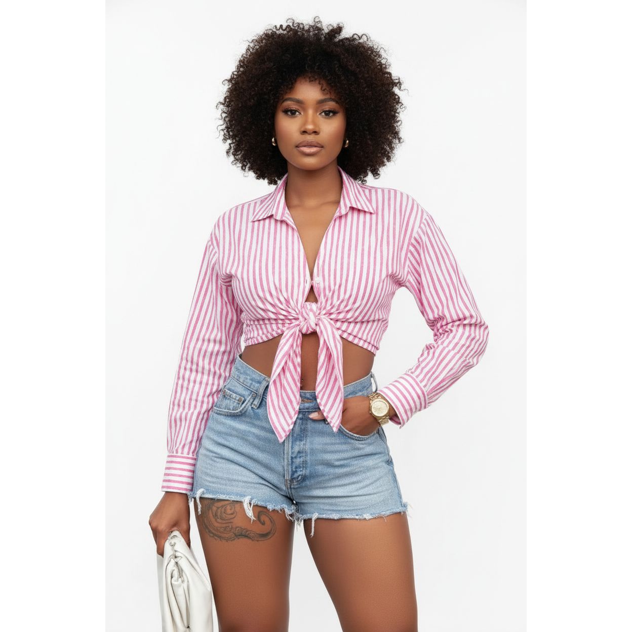 Sexy Striped Long Sleeve Top