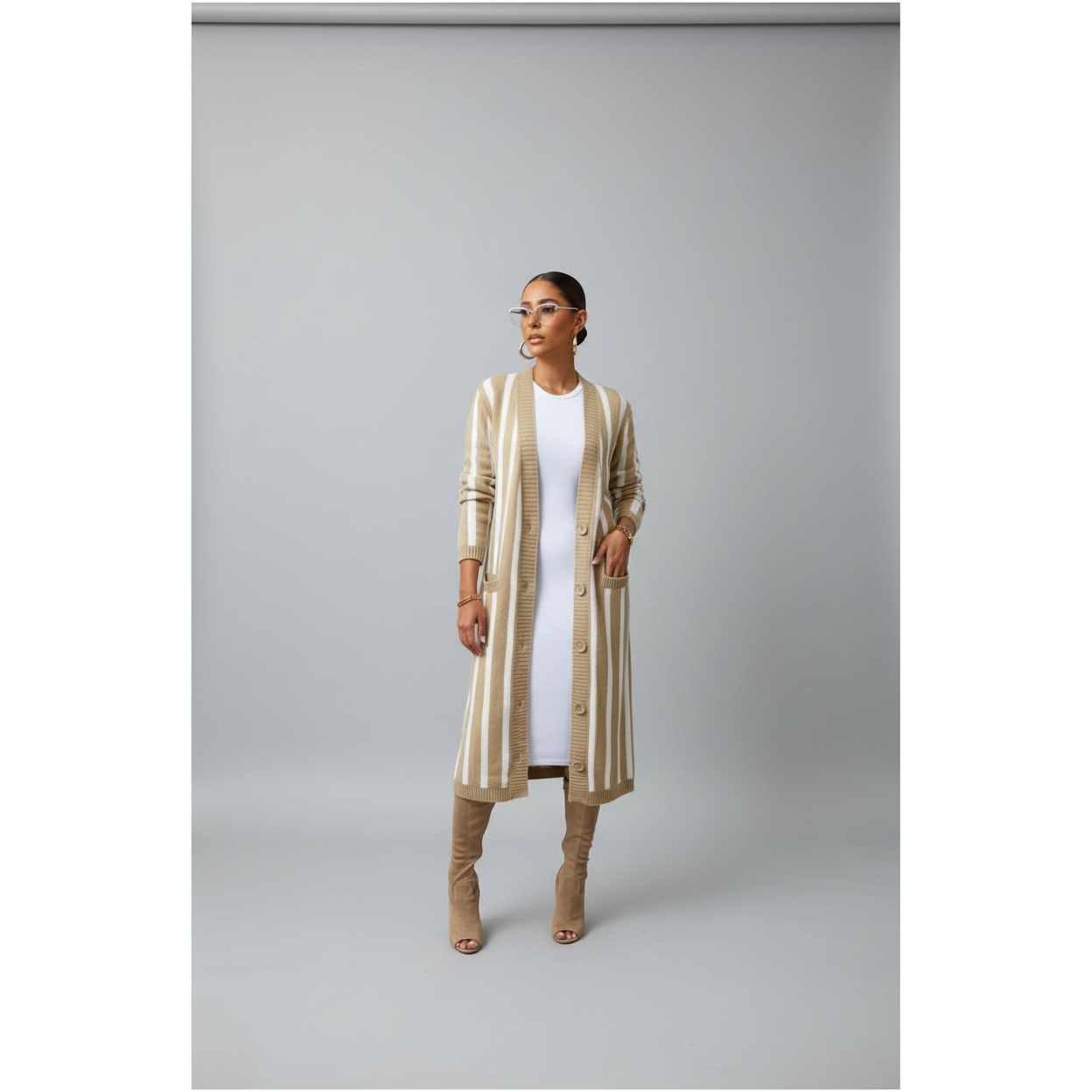 Long Sleeve Buttoned Cardigan