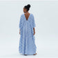Striped Bubu Kaftan Maxi Dress