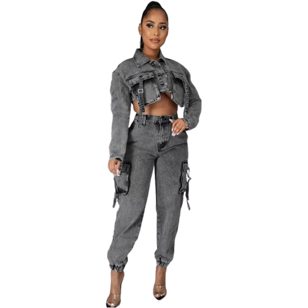 Denim 2 Pieces Set – YELLOW SUB TRADING