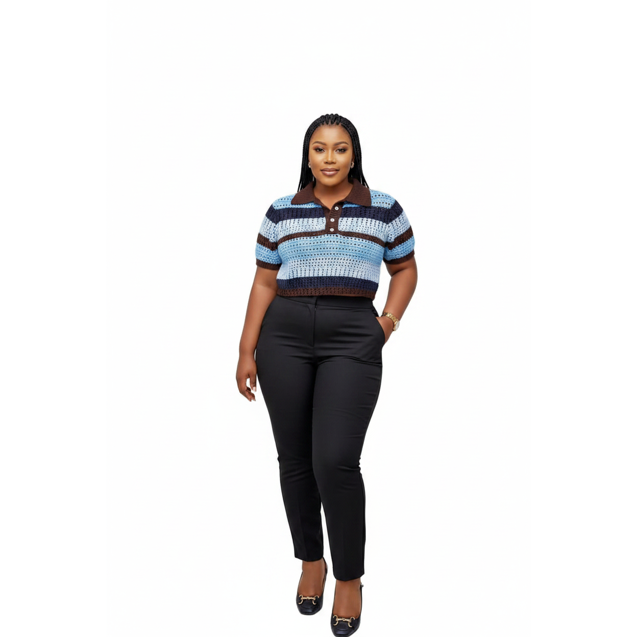 Short Sleeve Knitted Top