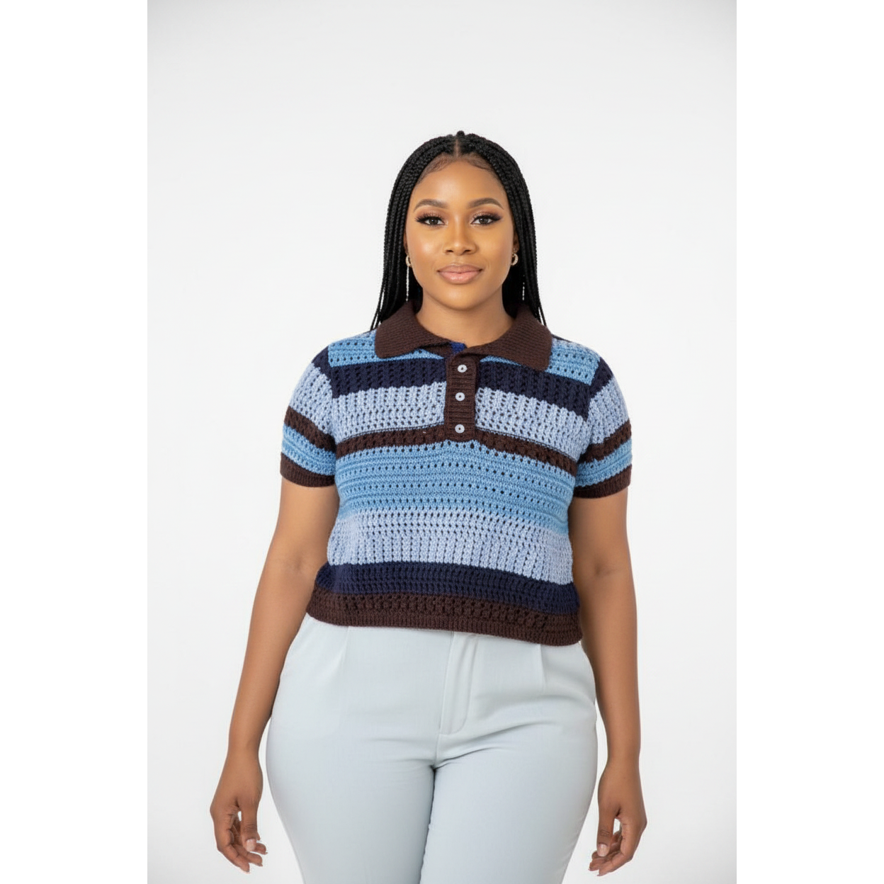 Short Sleeve Knitted Top