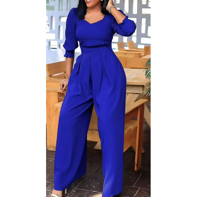 Vintage Short Sleeve Jumpsuit