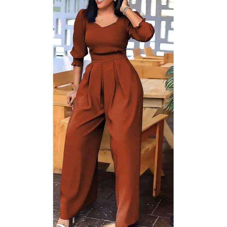 Vintage Short Sleeve Jumpsuit