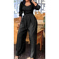 Vintage Short Sleeve Jumpsuit