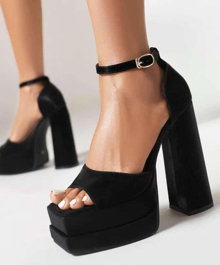 Classy Platform Thick High Heel