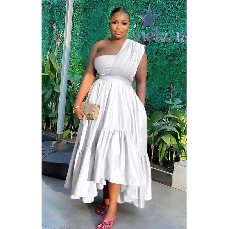 One Shoulder Elegant Maxi Dress – YELLOW SUB TRADING