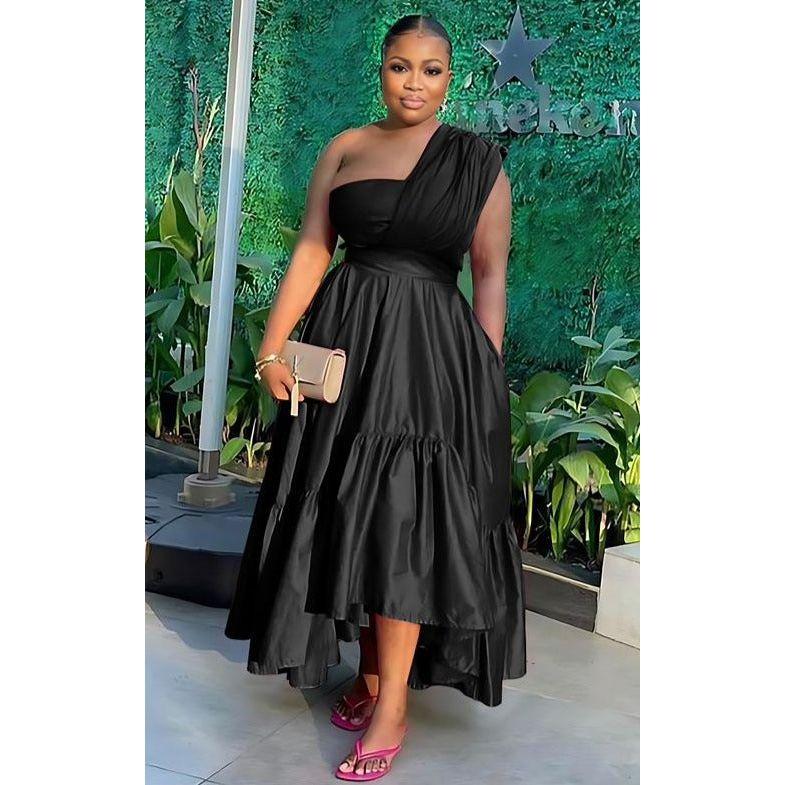 MAXI ONE SHOULDER DRESS
