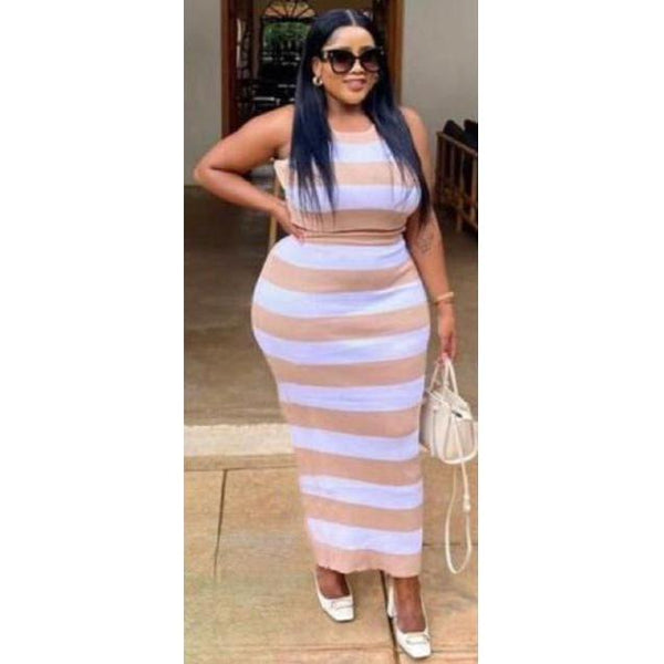 Striped Crop Top & Skirt Set – YELLOW SUB TRADING