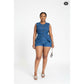 Sleeveless Waist Coat and Short Denim Set