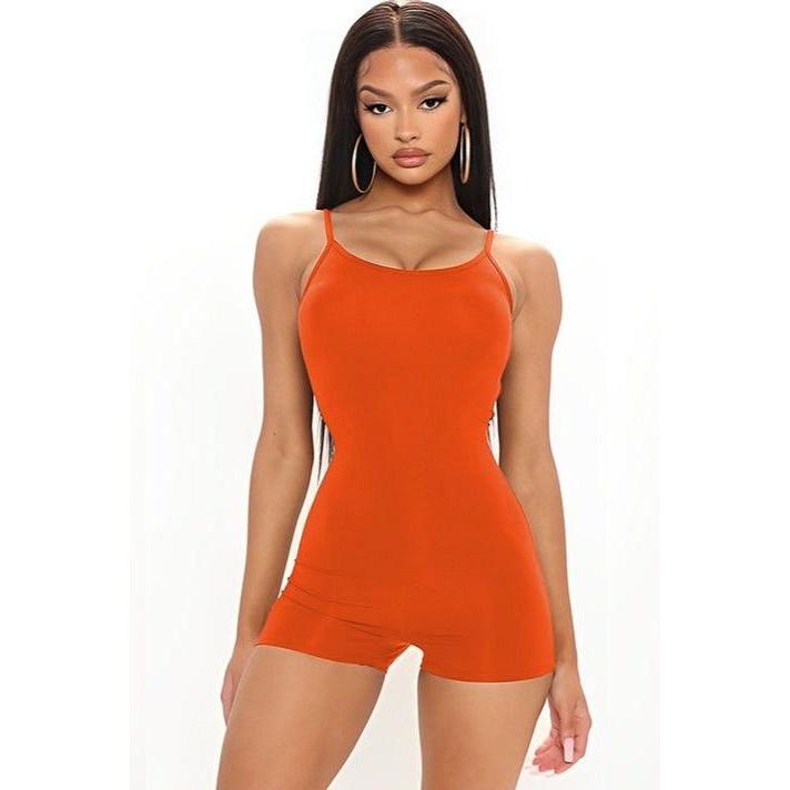 Sleeveless Short Bodycon Jumpsuit