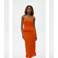 Sleeveless Top & Spaghetti Maxi Skirt Set