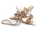 Rhinestone Bow Knot Short Heel