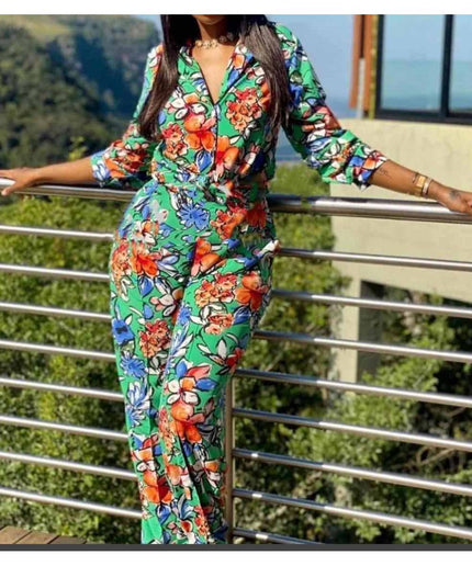 Sexy Floral Two Piece Set