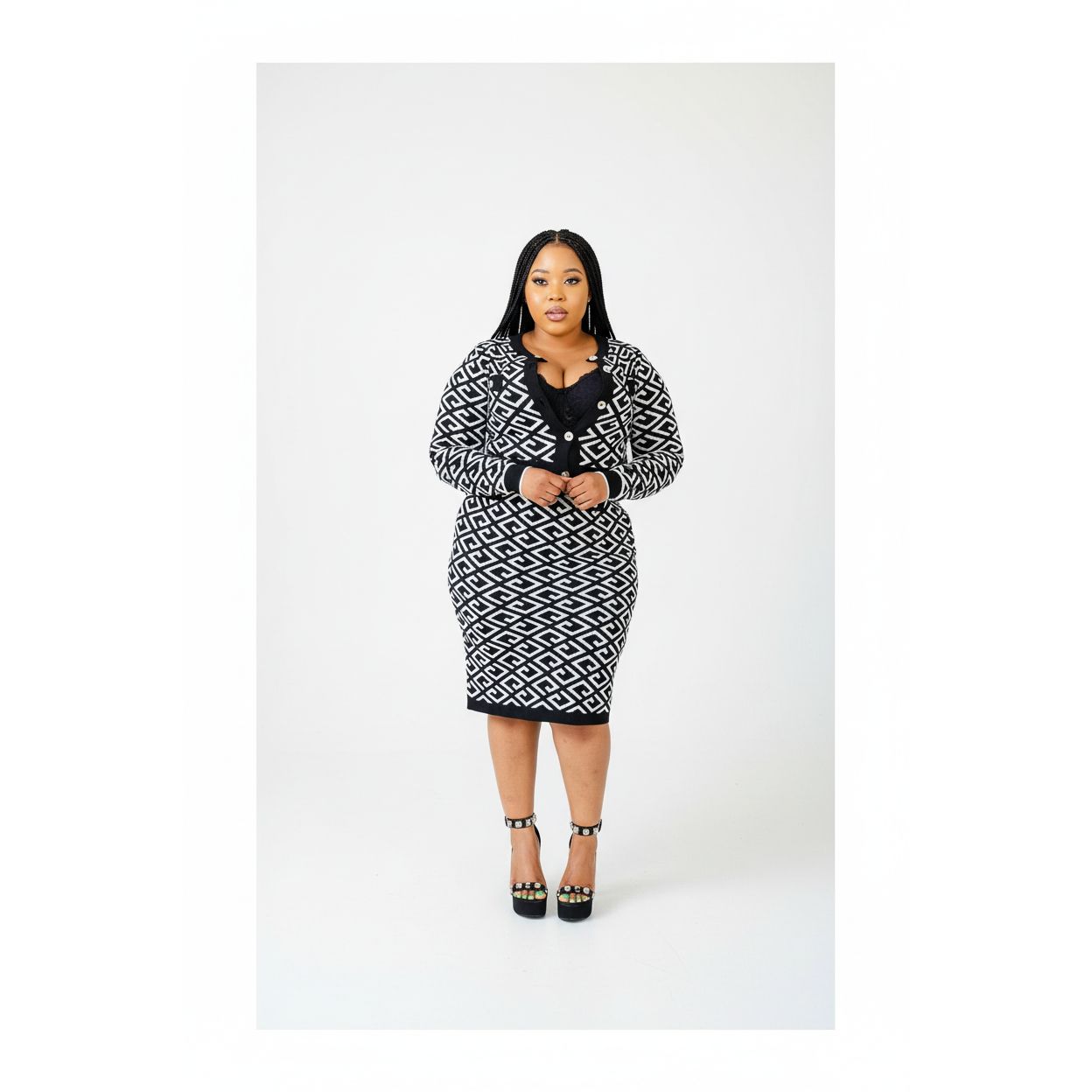 Vintage Buttoned Set