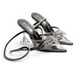 Rhinestone Bow Knot Short Heel
