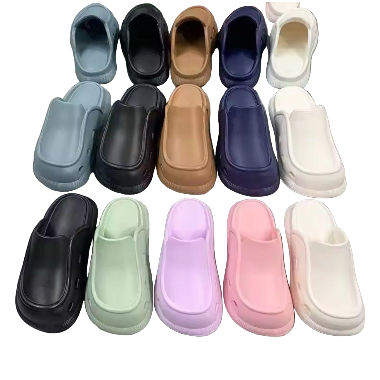 Thick bottom closed toe porous shoes. – YELLOW SUB TRADING