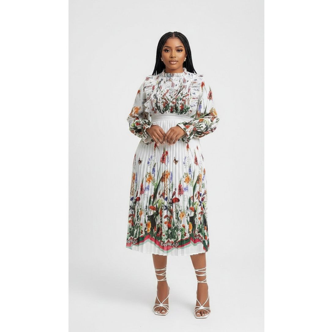 Floral Sleeveless Bubble Dress