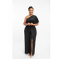 Off Shoulder Split Jumpsuit