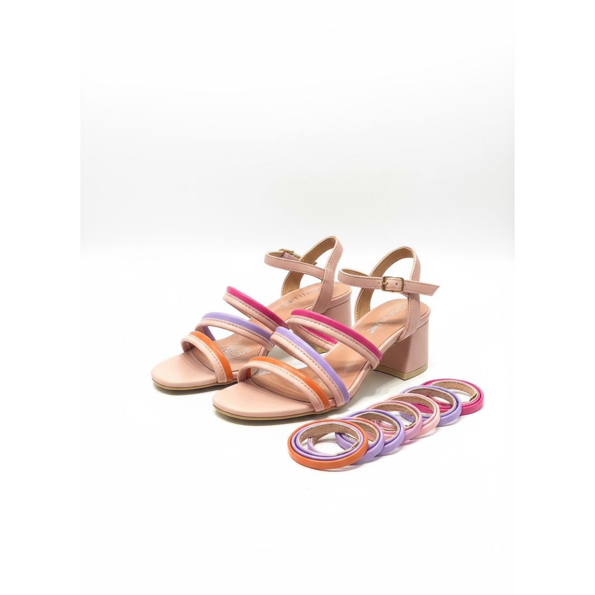 Color Block Strap Sandel