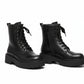 Minimalist Lace-up Front Combat Boots