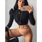 Sexy Turtleneck Long Sleeve Bodysuit