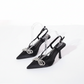 Pointed Toe Bow Knot Heel