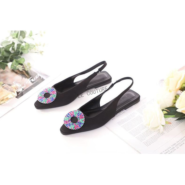 Pointed Toe Glitter Sandals