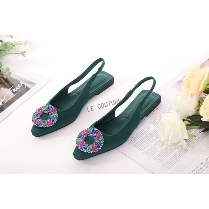 Pointed Toe Glitter Sandals