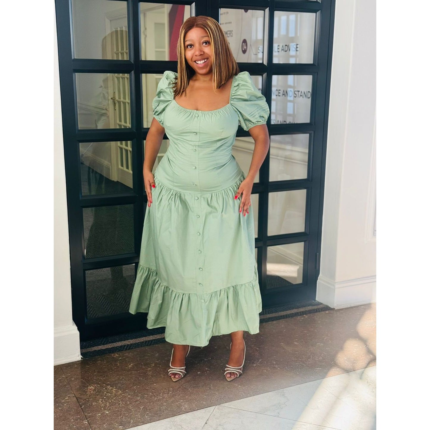 Sexy Short Sleeve Maxi Dress