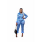 Ladies Feather Fringe Two-piece Loungewear