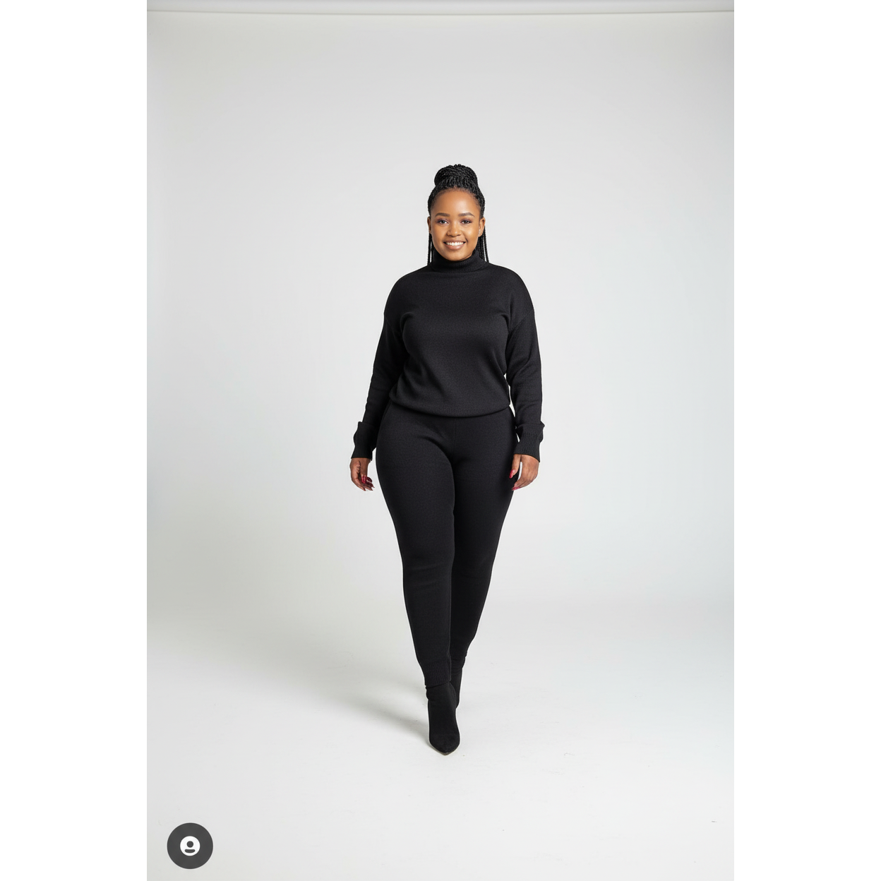 Turtleneck Winter Knitted Set