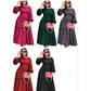 Long Sleeve Ruffle Plus Size Dress
