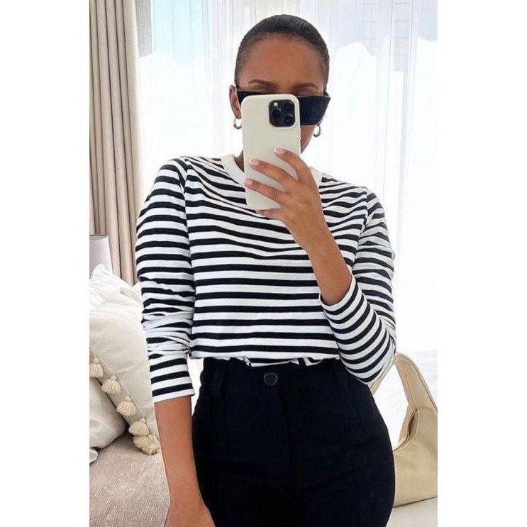 Round Neck Long Sleeve Top