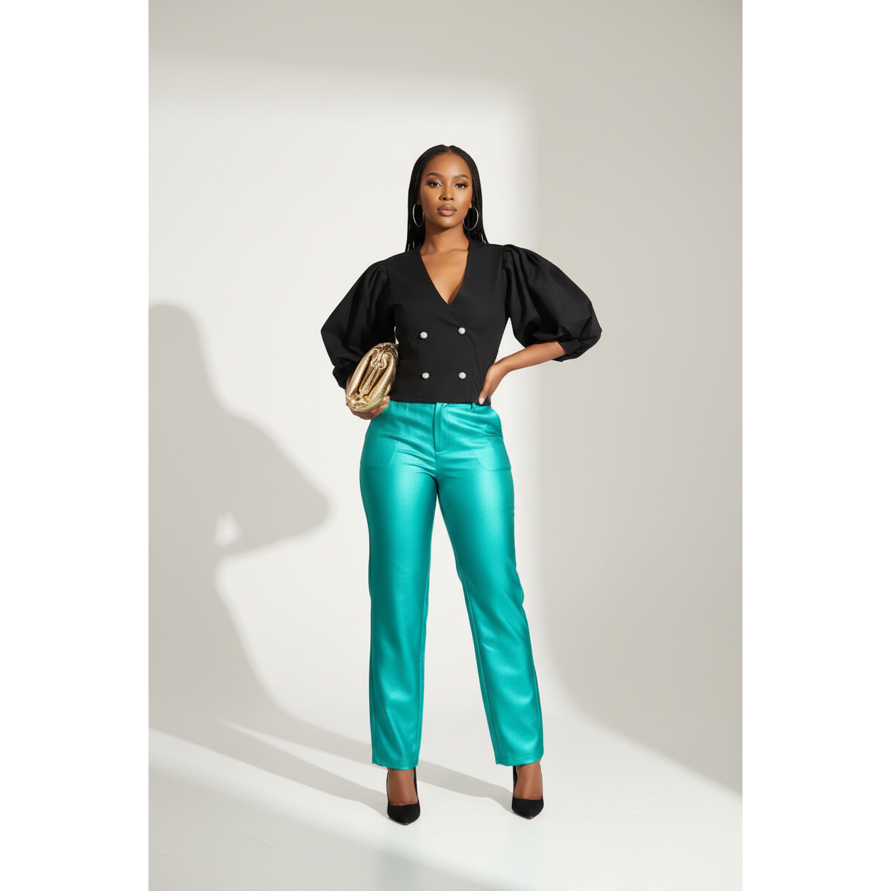 Vintage Lantern Sleeve Top