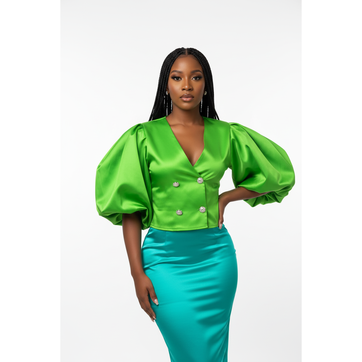 Vintage Lantern Sleeve Top