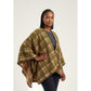 Plaid Blanket Open-Front Check Pattern Shawl