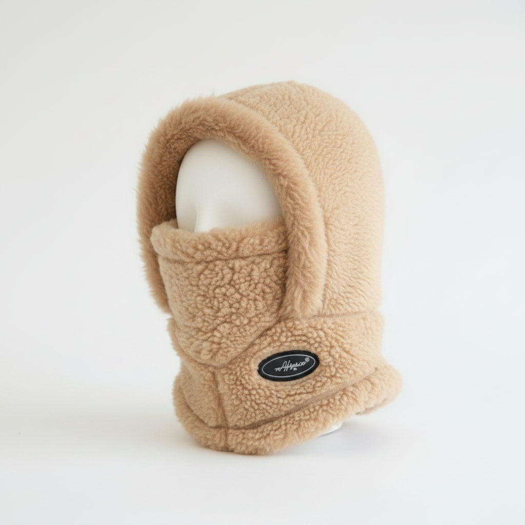 Winter Faux Fur balaclava Hood